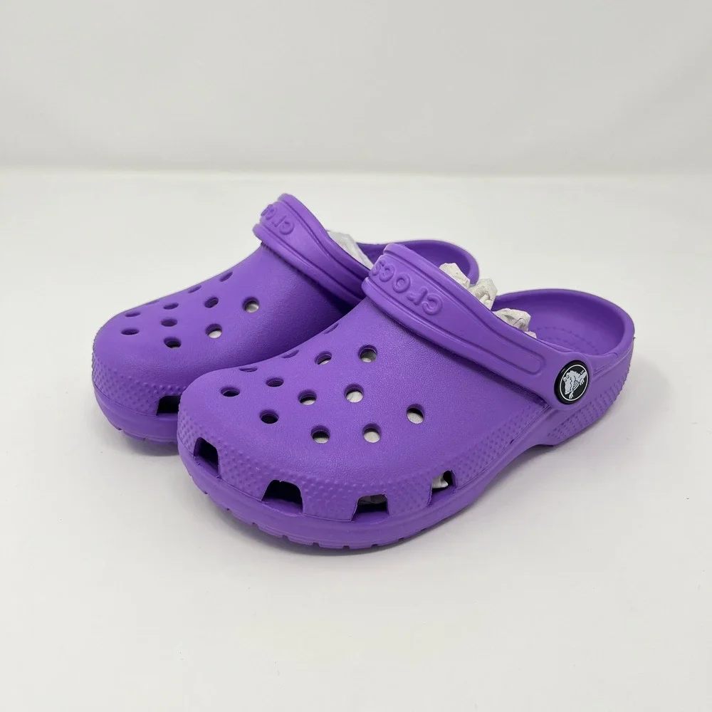 Crocs Classic Clog Size C11 Purple Kids Slip On Water Shoes Sandals